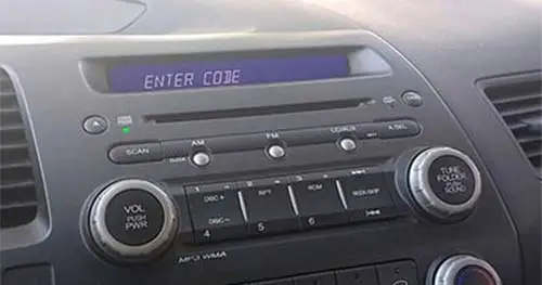 honda civic radio code