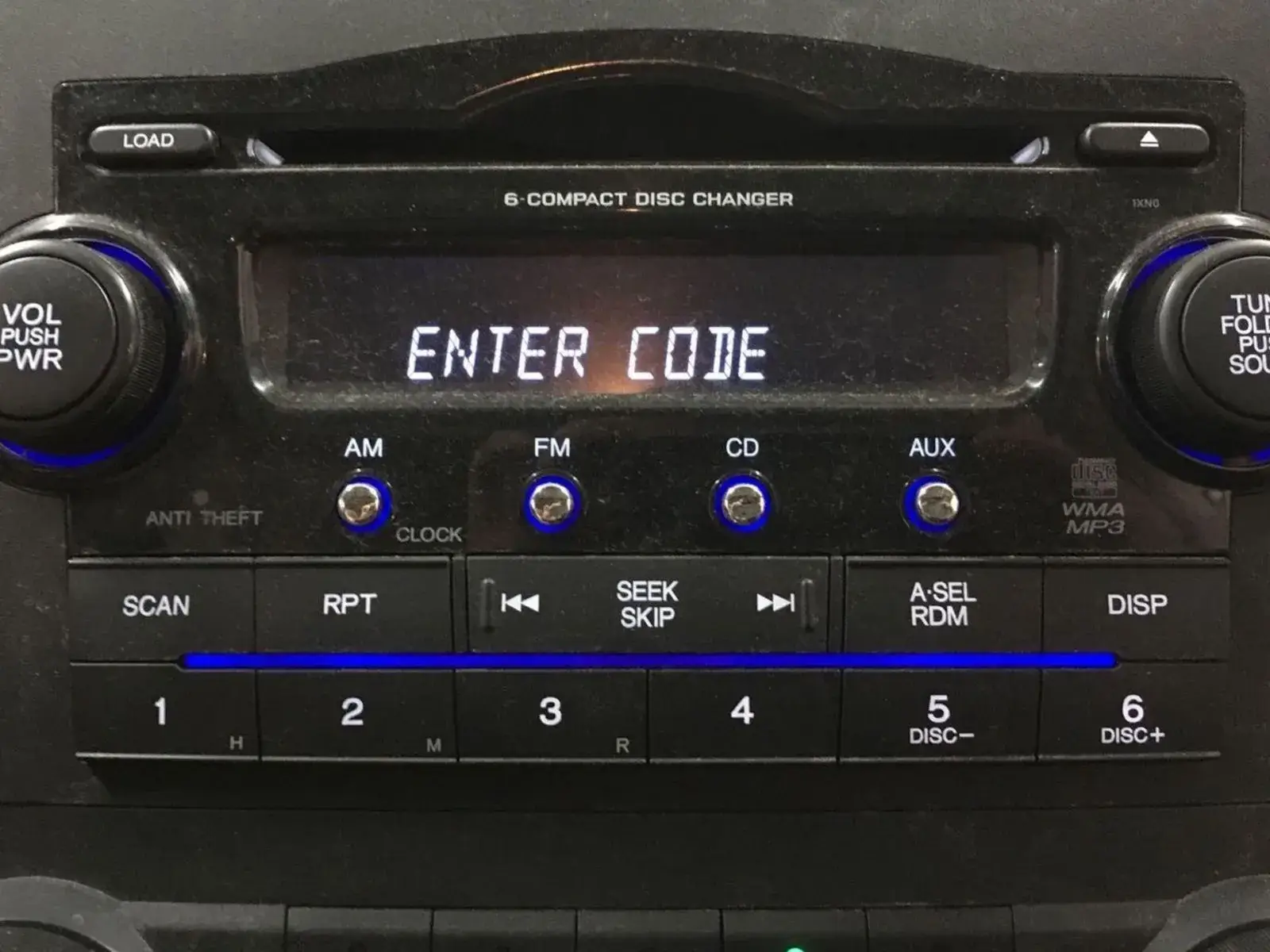 honda fit radio code