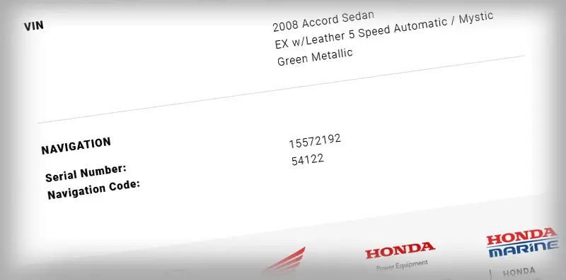 honda radio code