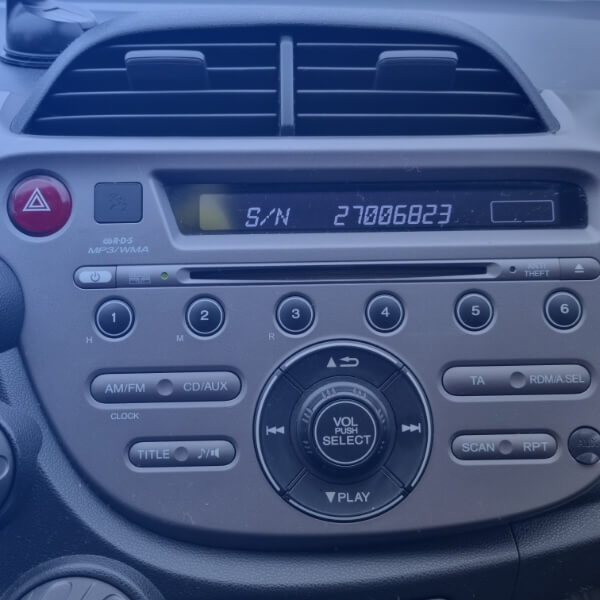 código de radio Honda gratis